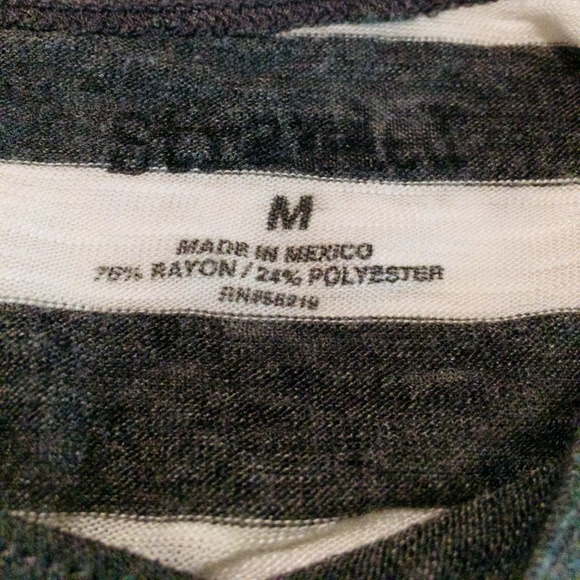 Pre-🖤 Stranded Striped Burnout Tee - Picture 3 of 4